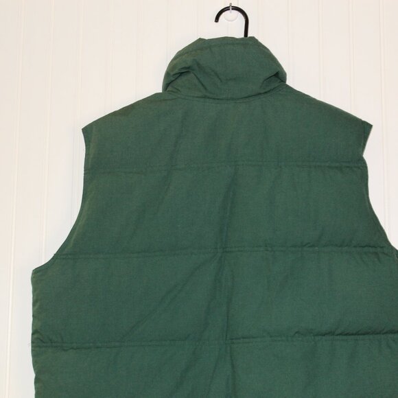 Vintage Northwest Territory Puffer Down Vest Men's Green Full Zip Pockets - Picture 4 of 9